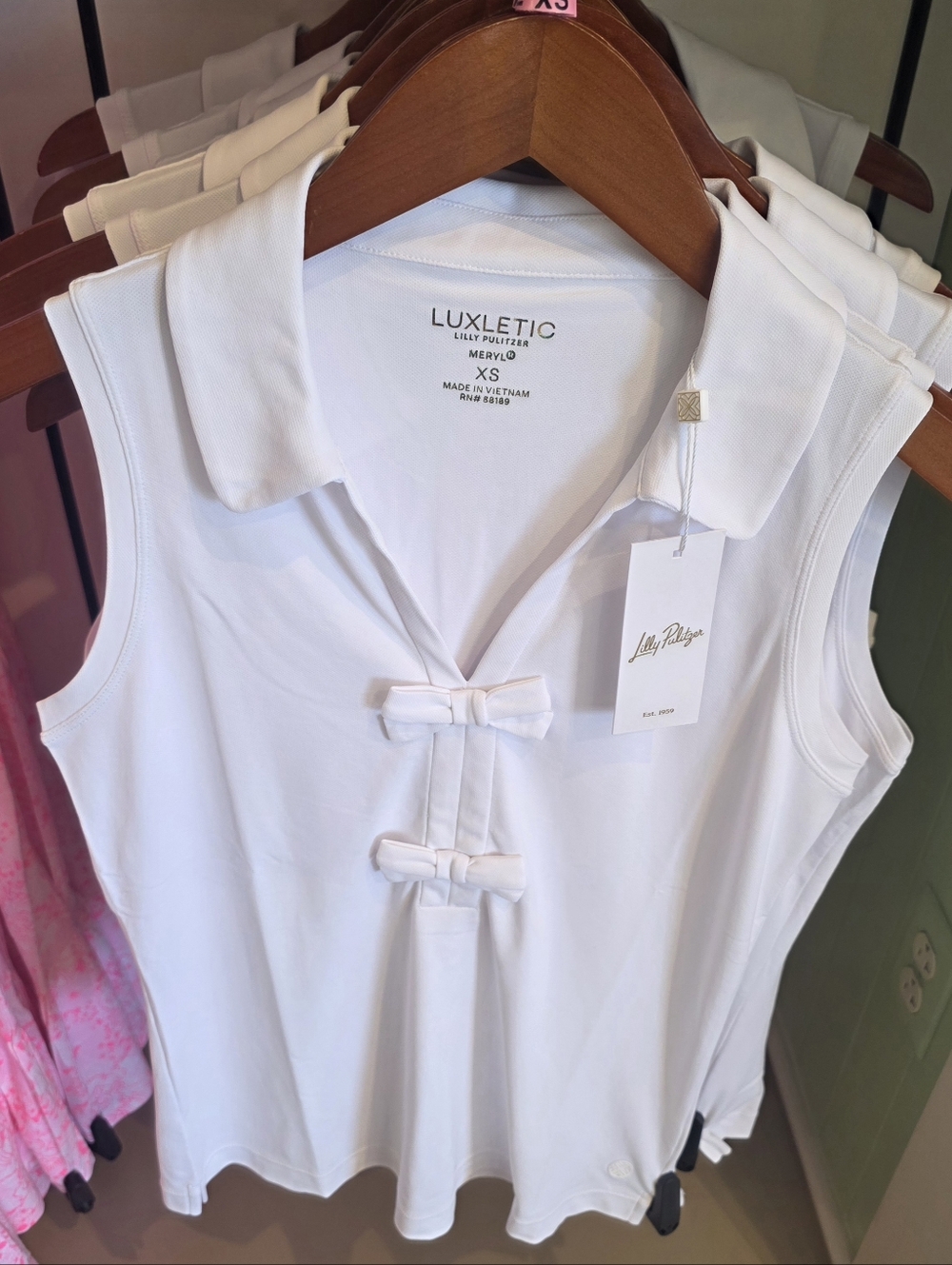 Disney Parks Lilly Pulitzer Frida Sleeveless Bow Polo